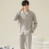 Пижама, хлопковый демисезонный комплект, зимний лонгслив