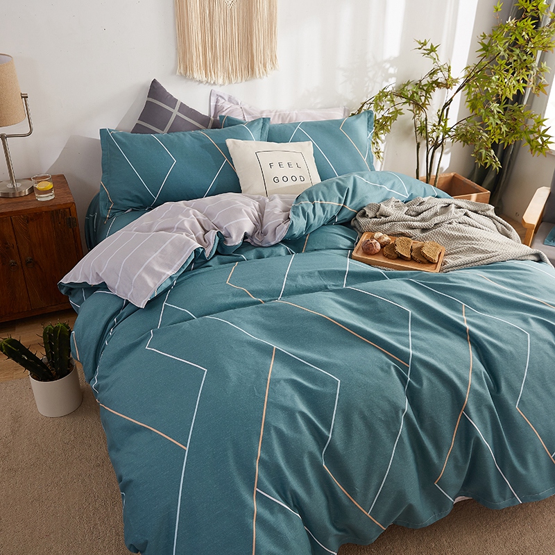 Nordic cotton four-piece cotton bedding package group 1 5m1 8m 200×230240*240