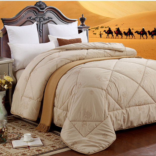 Camel wool quilt Winter quilt core thickened warm quilt Student single dormitory double winter camel wool quilt 2times 2 3m