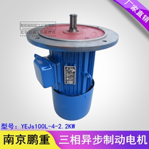 Nanjing Pengzhong YEJS200L-4 2 2KW three-phase asynchronous brake motor 2 2kw soft start motor