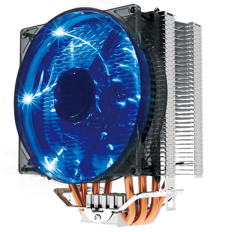 Overfrequency three PCCOOLER East Sea X4 multi-platform CPU radiator 12cm dazzling intelligent mute fan