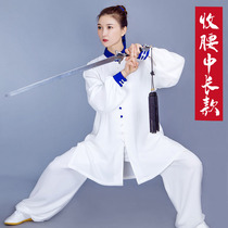 High-grade Tai Chi clothing women's spring and autumn new elegant competition performance Tai Chi practice clothing men's stretch cotton long