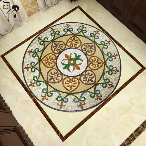 Мозаичная режущая пол простые сосновые пруды пруды проезжают