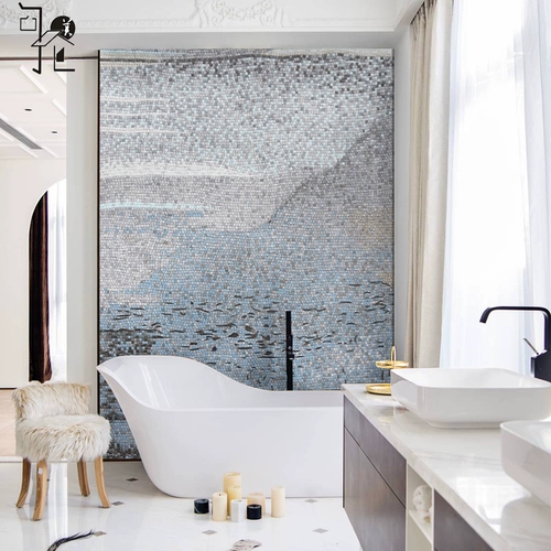 Простой и современный ресторан Newist Light Luxury Orch Glass Mosaic Art фоновый фон стены плитка декоративная картина головоломка