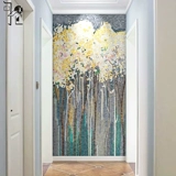 Индивидуальная стеклянная мозаичная крыльцо Фоновая стена светло -светло -гостиную ресторан ресторан Арт плитка роспись декоративная живопись