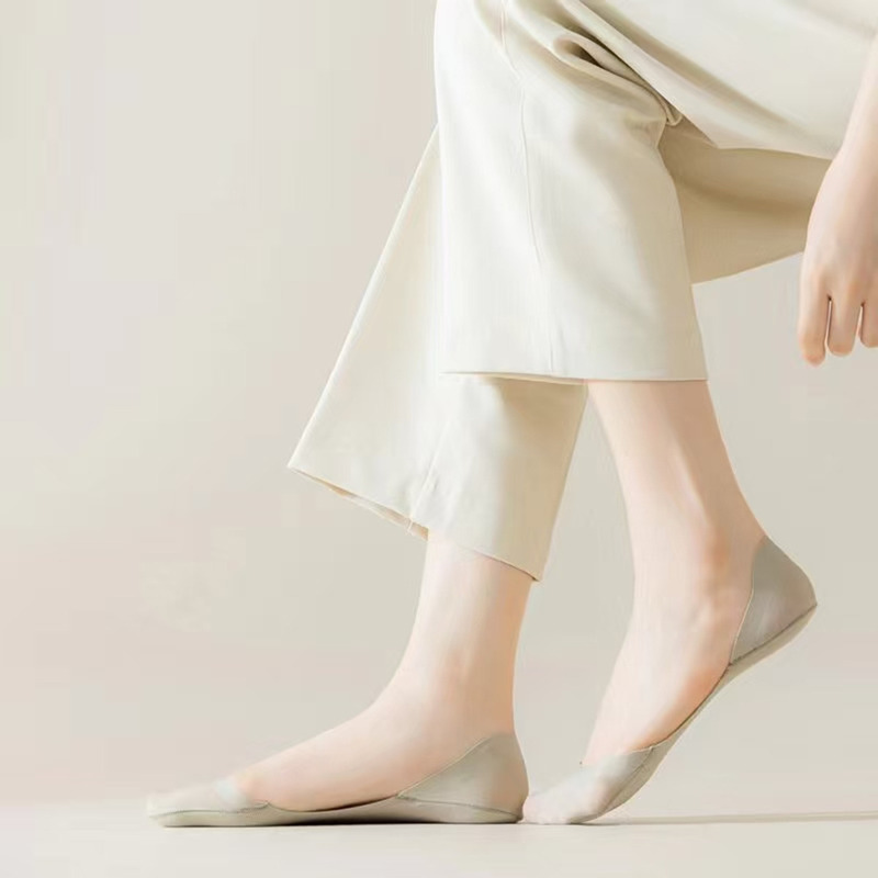 Xianlu High Heels Are Suitable for Sl046 Spring and Summer Ultra-Thin Ice Silk Invisible Silicone Non-Slip Cotton Bottom Shallow Mouth Women's Boat Socks Xianlu High Heels Are Suitable for Sl046 Spring and Summer Ultra-Thin Ice Silk Invisible Silicone Non-Slip Cotton Bottom Shallow Mouth Women's Boat Socks