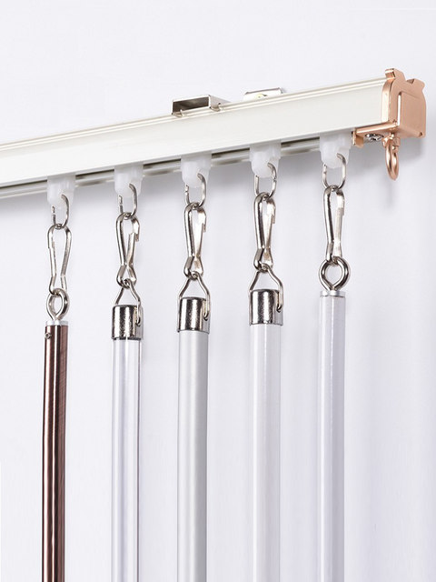 Blind Pull Rod Track Rod Engineering Aluminum Alloy Rod Acrylic Bracket Accessories Sliding Curtain Rod
