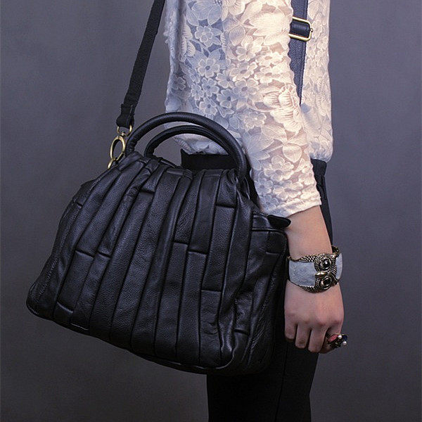 first layer cowhide vegetable basket bag messenger handbag women