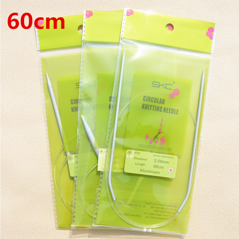 SKC nhôm gốm Tool Kit hình khuyên đan sợi vận chuyển đan kim đan áo len 60cm - Công cụ & vật liệu may DIY chỉ may bao