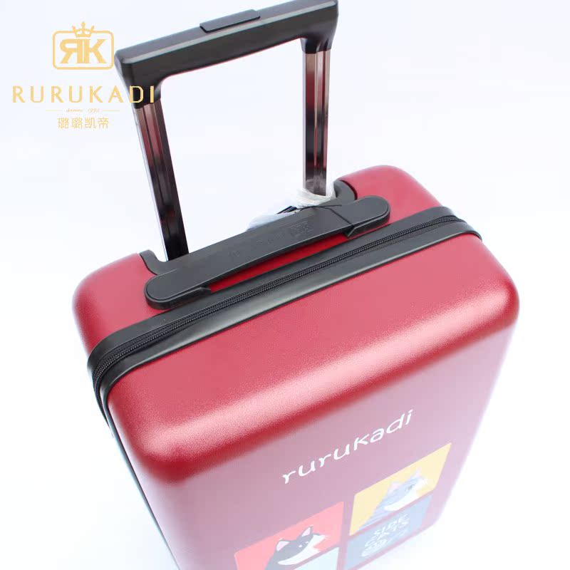 Và Katie phim hoạt hình xe đẩy trường hợp PC chống xước dây kéo bánh xe phổ thông vali học sinh nữ 20 inch C749 - Va li túi du lịch nữ