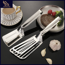 One-piece fried fish shovel stainless steel fish shovel fried food clip Household kitchen artifact BARBECUE steak clip