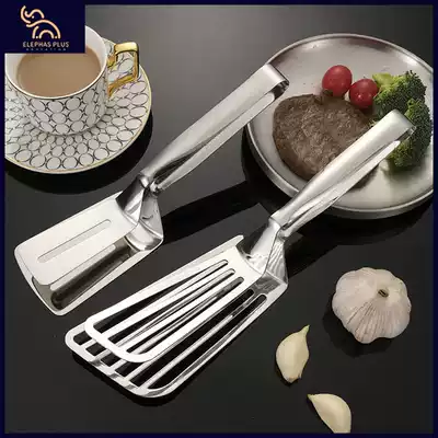 One-piece fried fish shovel stainless steel fish shovel fried food clip household kitchen artifact barbecue steak clip