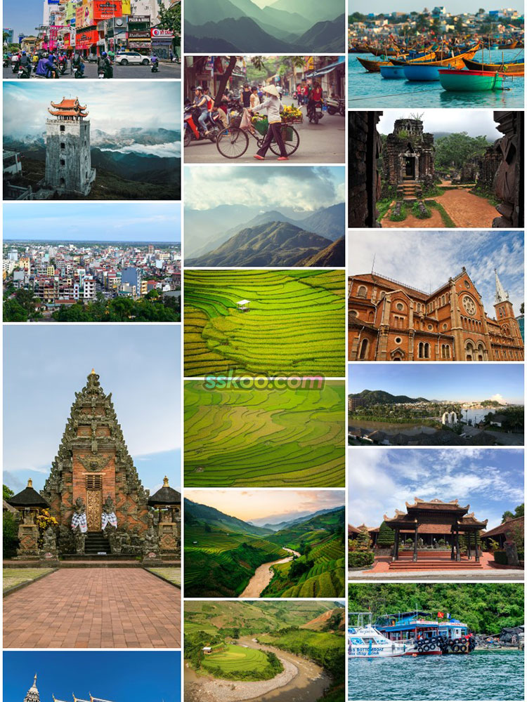 越南巴拿山芽庄胡志明市梯田大教堂东南亚高清图摄影设计背景素材插图15