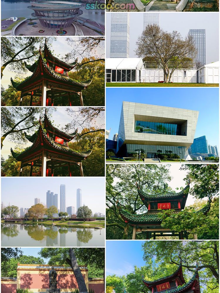 高清JPG素材湖南长沙风景图片橘子洲天心阁湘江梅溪湖全夜景摄影插图4