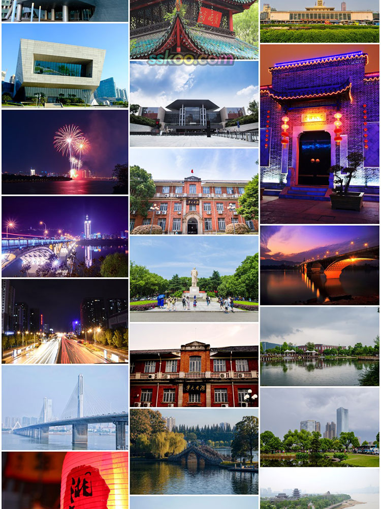 高清JPG素材湖南长沙风景图片橘子洲天心阁湘江梅溪湖全夜景摄影插图6