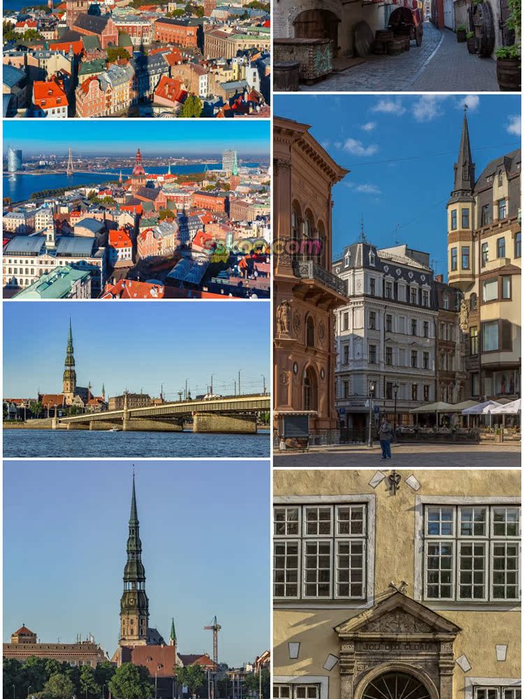 高清JPG素材拉脱维亚风景建筑图片里加老城圣彼得大教堂欧洲摄影插图11