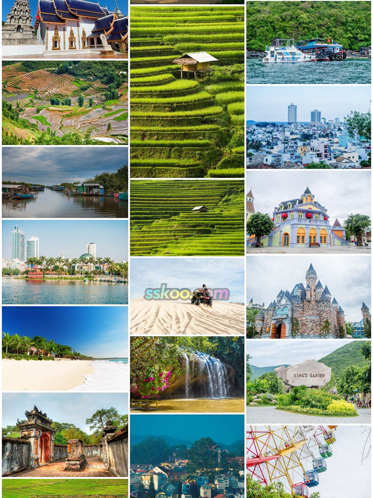 越南巴拿山芽庄胡志明市梯田大教堂东南亚高清图摄影设计背景素材插图16