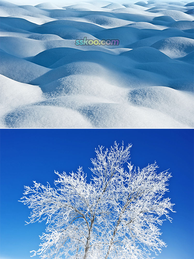 冬季雪景雪山冰砖插图照片风景壁纸高清4K摄影图片设计背景素材插图7