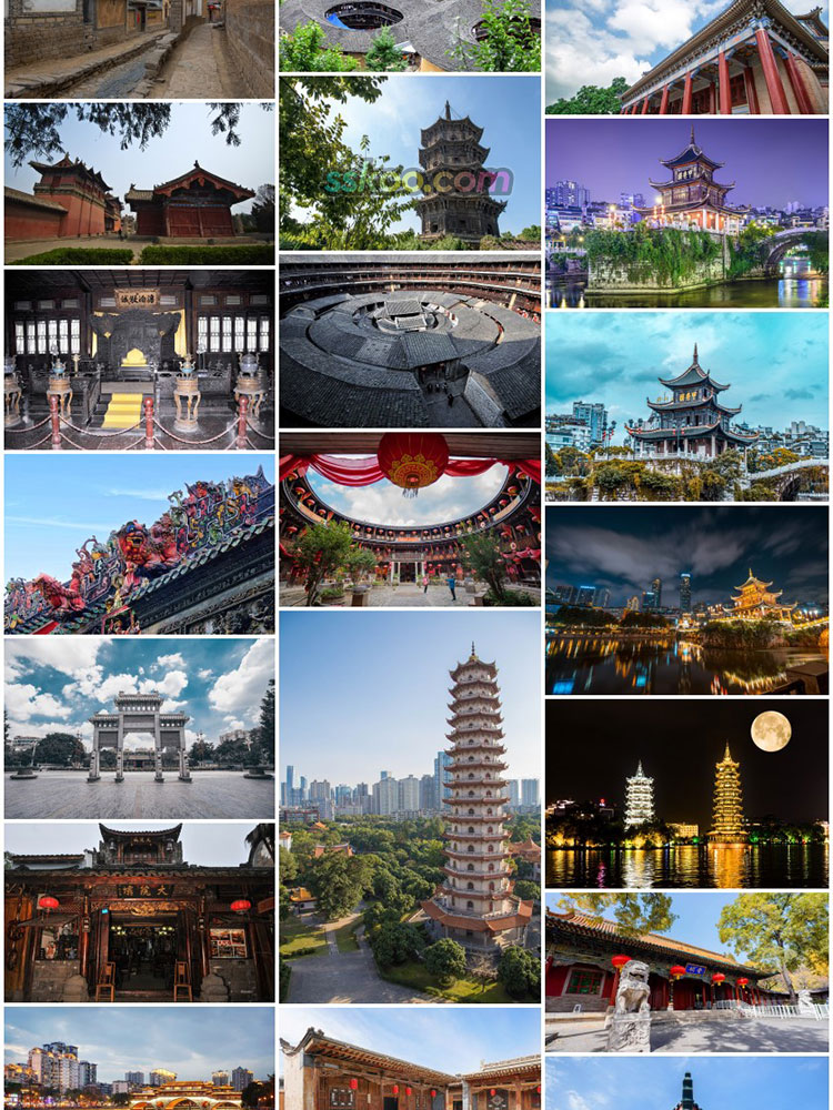 中国传统古典建筑寺庙亭台楼阁园林风代著名JPG图片插图摄影照片素材插图7