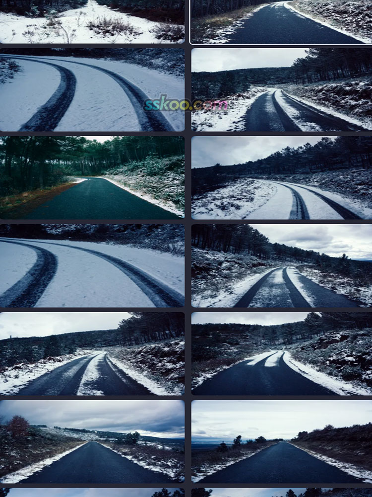 冬天雪景乡村公路高清摄影照片图片插图配图PPT海报壁纸背景素材插图8