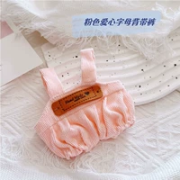 Розовый комбинезон с буквами