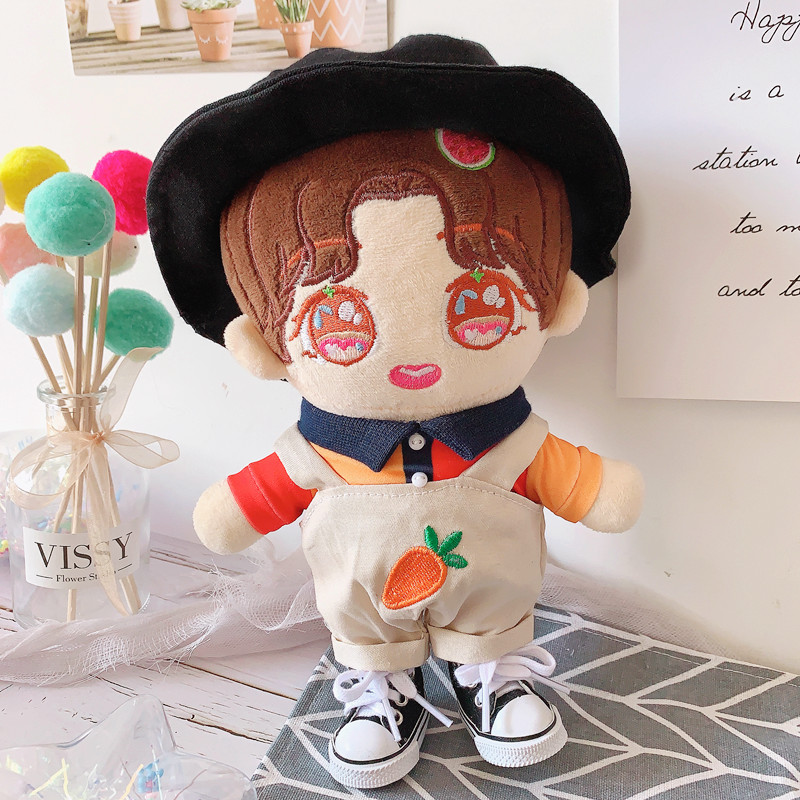 Off-the-shelf 20cm polo shirt lapel shirt turnip pants suit 20cm doll clothing fisherman Star Doll