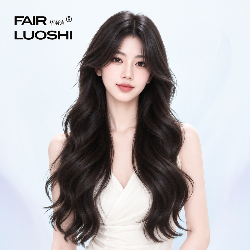 Full Head Wig for Women, Long Wavy Hair, Natural Lace, Seamless, Invisible, Real Hair, Full Head Wig Full Head Wig for Women, Long Wavy Hair, Natural Lace, Seamless, Invisible, Real Hair, Full Head Wig