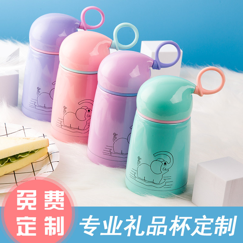 Advertising cup gift cup activity custom lettering stainless steel penguin thermos custom printed logo water cup