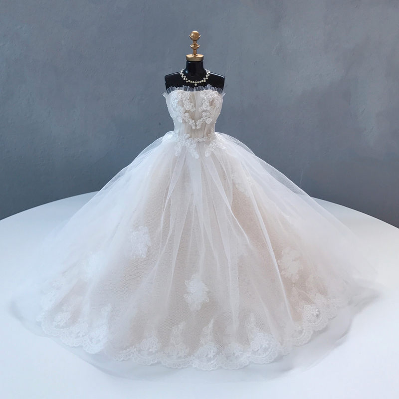 Mini Handmade Small Wedding Dress Original Finished Model Ornament Birthday Proposal Gift Best Friend Wedding Creative Coming-Of-Age Gift