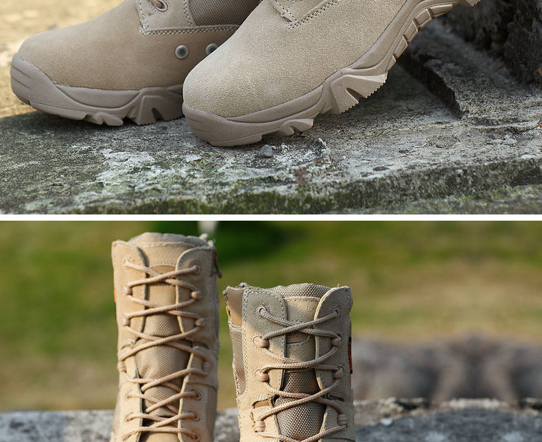 Boots militaires en cuir - porter - Ref 1397881 Image 13