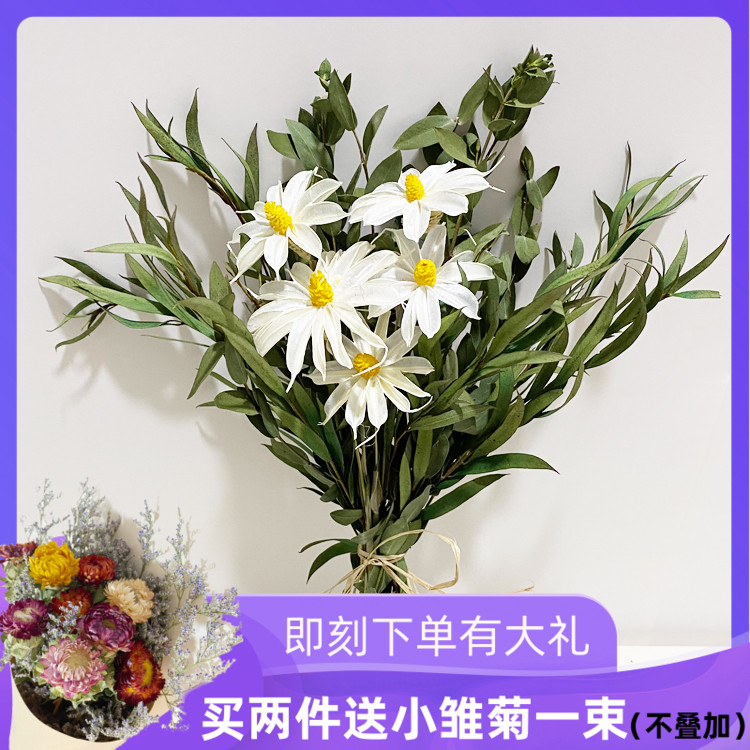 Rose dry flower small daisy bouquet ins Nordic minimalist small fresh living room home decoration ornaments immortal cotton