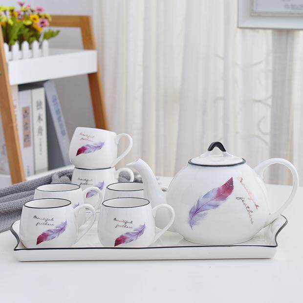 High-grade water set ceramic set living room heat-resistant water cup kettle coffee set cold water bottle cup cup