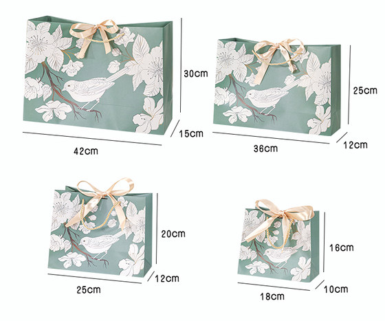 定制logo礼品袋 古典手提袋纸袋子 国庆节包装袋旗袍衣服装店袋