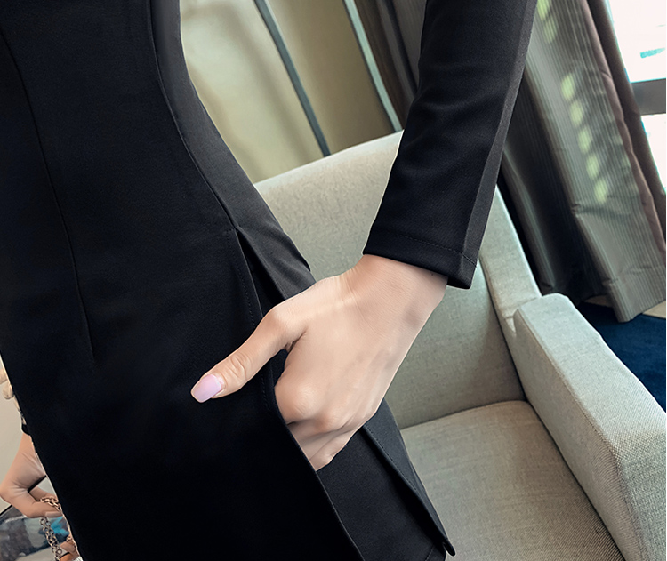 VK旗艦店 中國風復古純色盤扣旗袍短褲套裝長袖褲裝