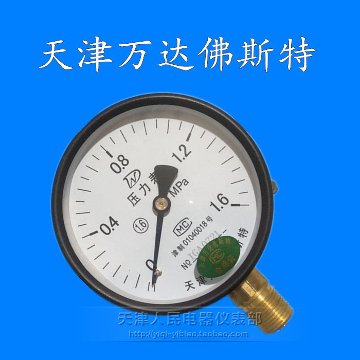 Wanda Foster Y - 100 pressure gauge Vacuum gauge air pressure boiler pressure gauge negative pressure gauge