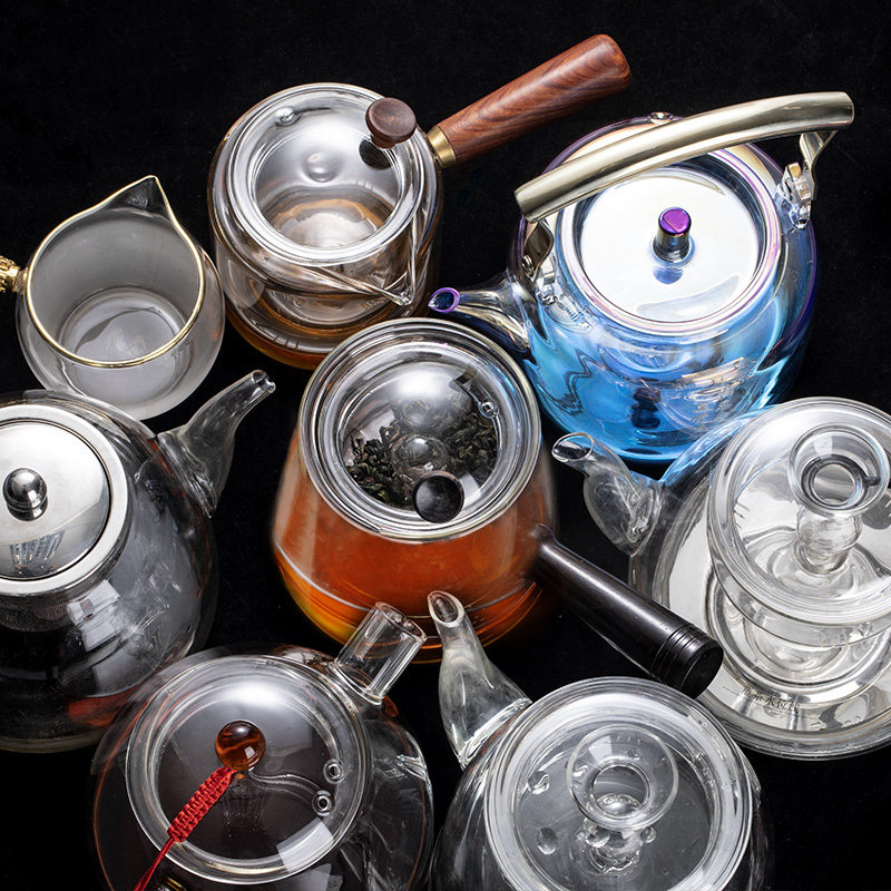 Glass teapot Tea pot Tea pot Single pot High temperature tea pot Side handle pot Tea set Household tea pot