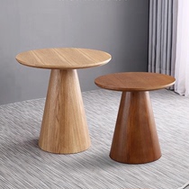Solid wood small round table negotiation table coffee table simple leisure creative cafe sales office hotel store reception round table