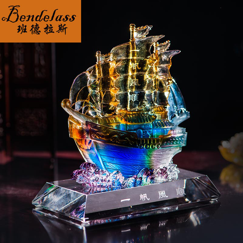 Banderras Glazed A Sails Smooth Sailing Office Desktop Decorations Desktop Business Gift Lettering Opening
