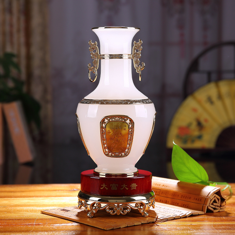 Banderas big rich and expensive glazed vase Home Decorative Pint Jo Relocation New Residence Gift TV Hyun Guan Cabinet Hem