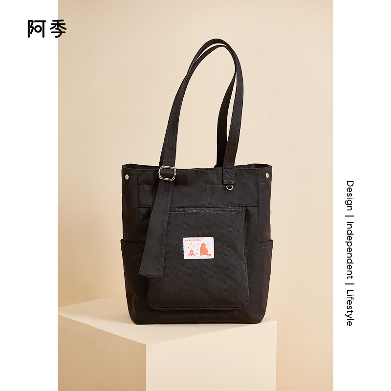 Original Patent New Multi-Pocket Sails Bag Women Skew Satchel Large Capacity Student Single Shoulder Bag Day Computer Handbag