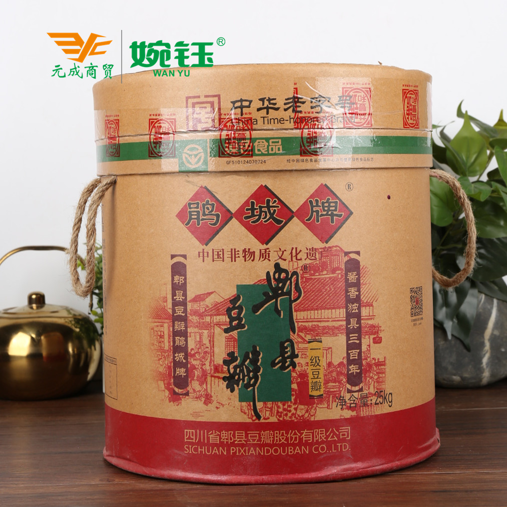 Net weight 25kg Sauce type (non-red oil) Sichuan specialty Jucheng brand Pixian bean paste