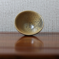 Yunnan Chuxiong Chu kiln pure handmade wood-burning bamboo hat cup ceramic master cup natural mud tea cup tea set