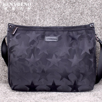 Waterproof nylon Oxford cloth mens bag new mens shoulder bag canvas bag casual horizontal crossbody bag mens