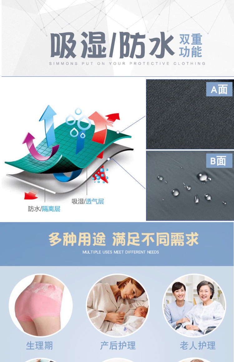 Tấm chống thấm nước và mites có thể được giặt cũ siêu bông thoáng khí nệm dày ấm có thể được tùy chỉnh ga trải nệm