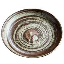 Jingdezhen Ceramic Art and Art Wind Bamboo Bowl Disc Retro Retro Coarse Potery Flat Disc Bull Platoon Day Style Coarse Pottery Cutlery