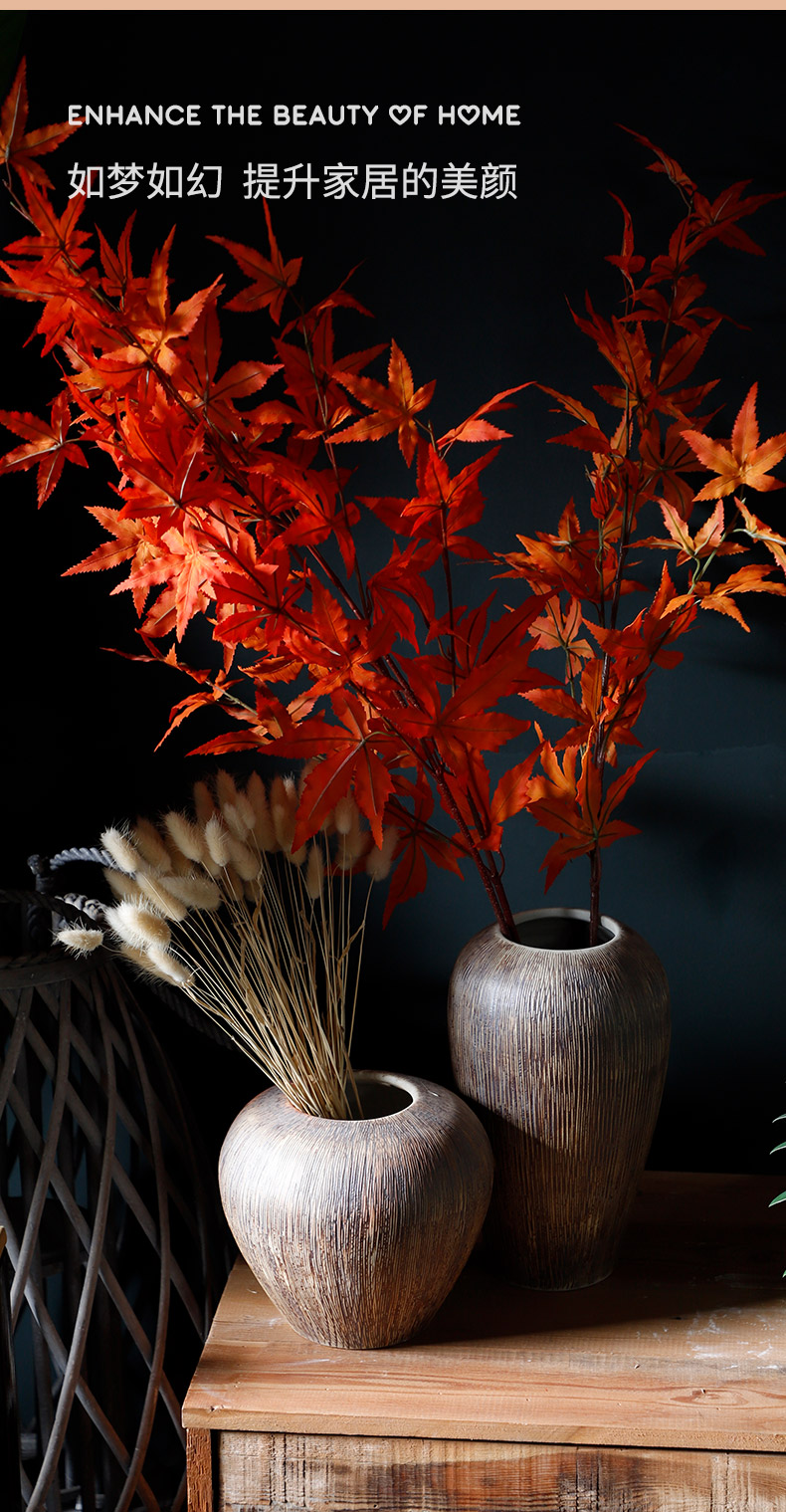 Ceramic flower implement Nordic ins floret bottle desktop dried flowers decorative furnishing articles sitting room new Chinese TV ark, bottle arranging flowers