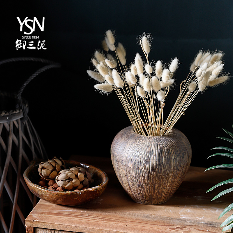 Ceramic flower implement Nordic ins floret bottle desktop dried flowers decorative furnishing articles sitting room new Chinese TV ark, bottle arranging flowers
