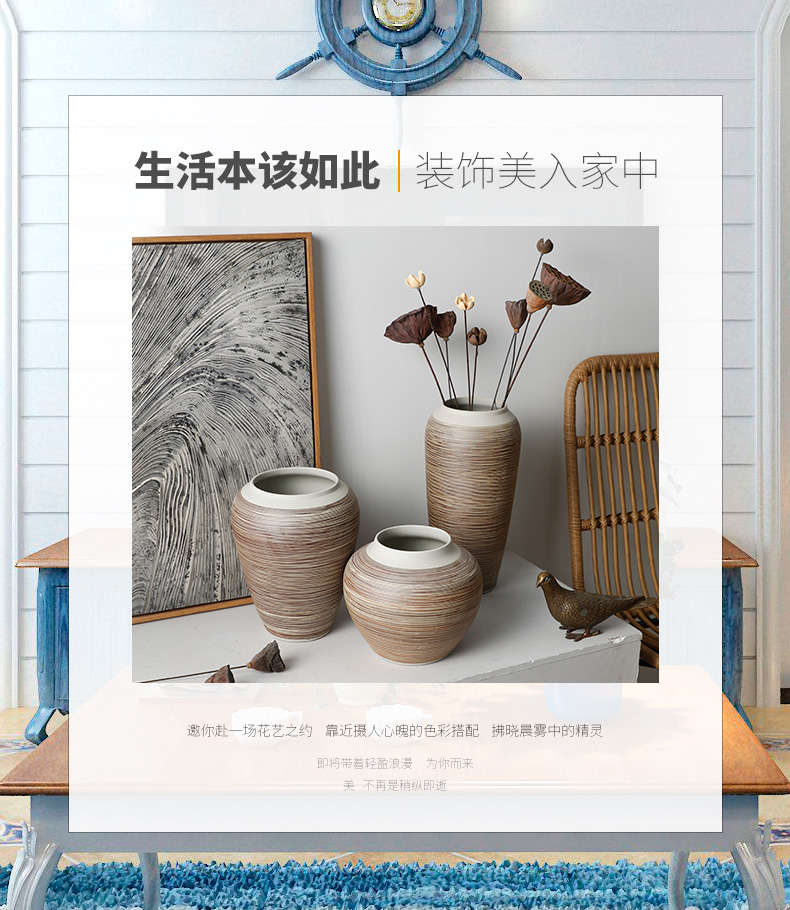 Contracted and I ceramic countertops dry coarse some ceramic pot vase decoration restoring ancient ways furnishing articles sitting room put flowerpot grain boundary line