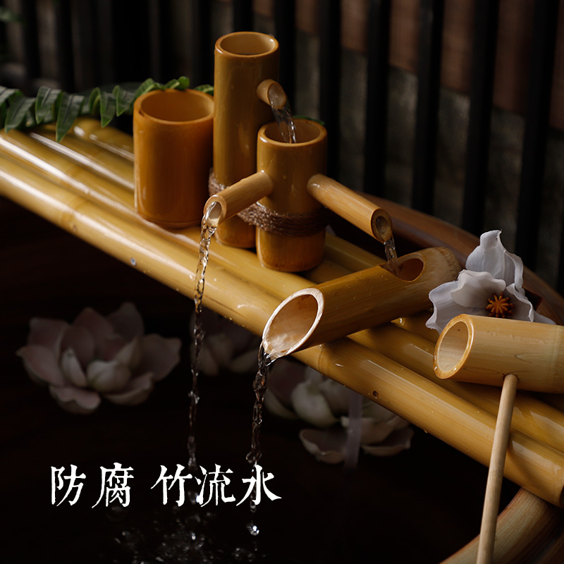 Ceramic pump with water tank water altar zen the boy running water pipe connecting the gourd shape monk