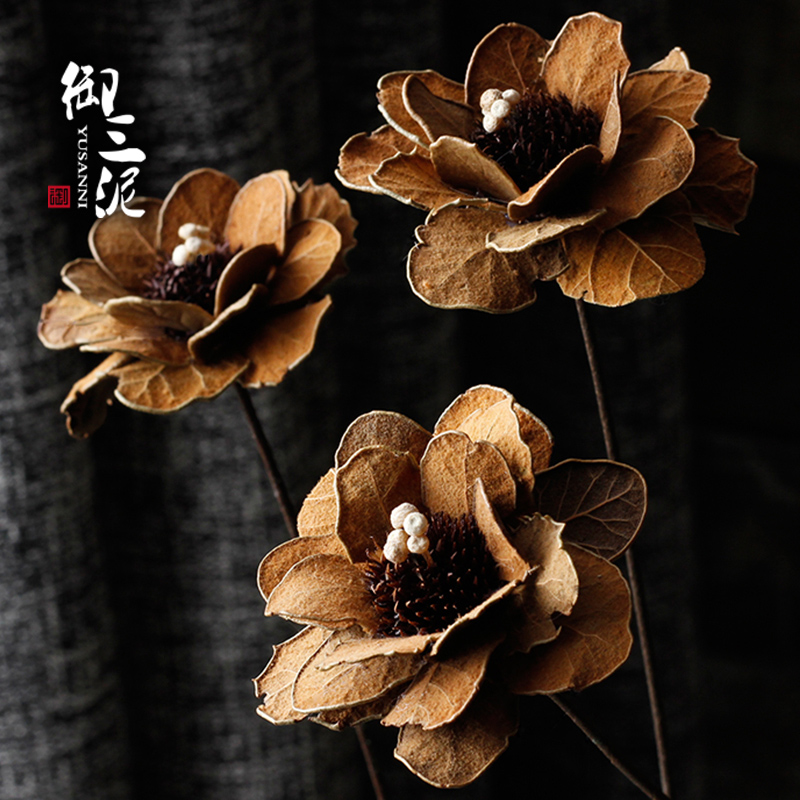 Dried flower fake flowers Princess with a smile Zen flowers floral floral leaf vein flowers